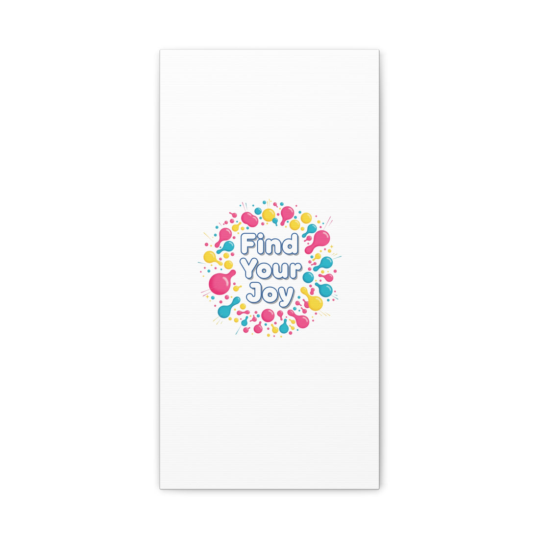 Find Your Joy Canvas | Dopamine Decor, Neon Gradient Squiggle Art