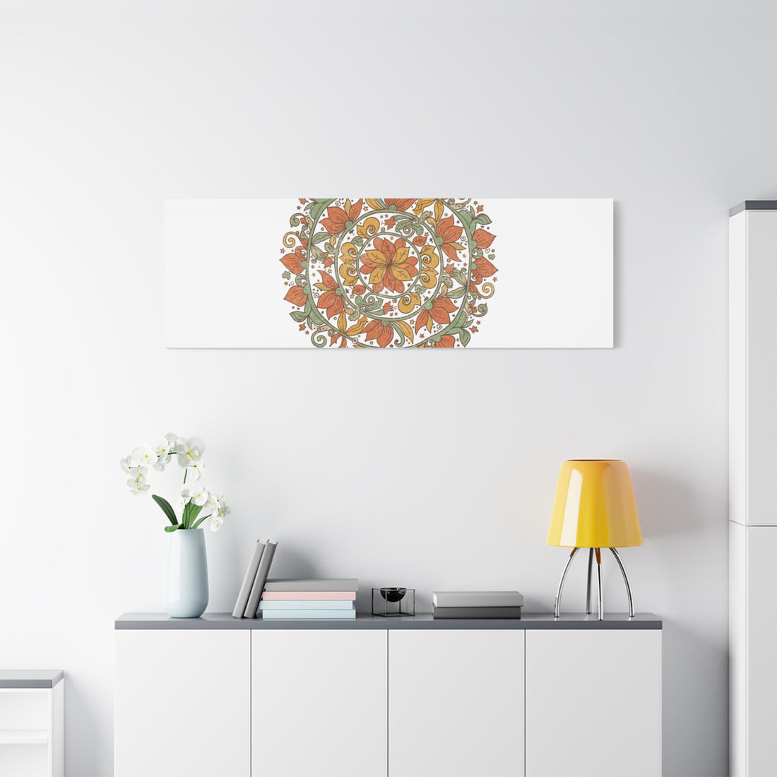 Stay Wild Mandala Canvas, Boho Paisley Wall Art | Artisanal Boho Print