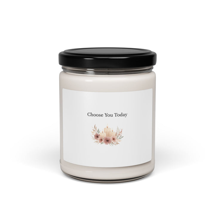 Choose You Today Candle | Soy Candle, Self‑Love Valentine, Calm Neutral Label