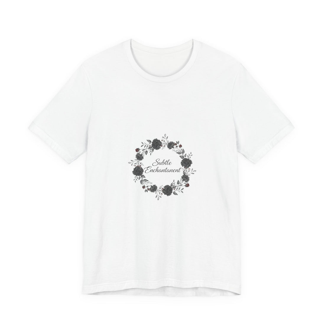 Moon Rose Wreath Tee | gothic floral tee, dark romance shirt