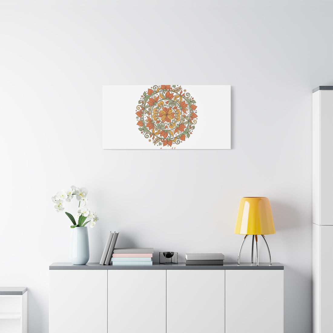 Stay Wild Mandala Canvas, Boho Paisley Wall Art | Artisanal Boho Print