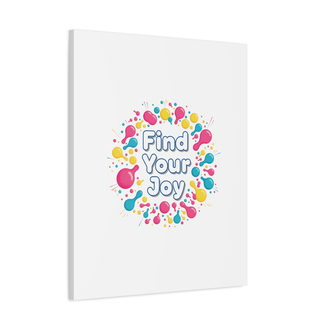 Find Your Joy Canvas | Dopamine Decor, Neon Gradient Squiggle Art