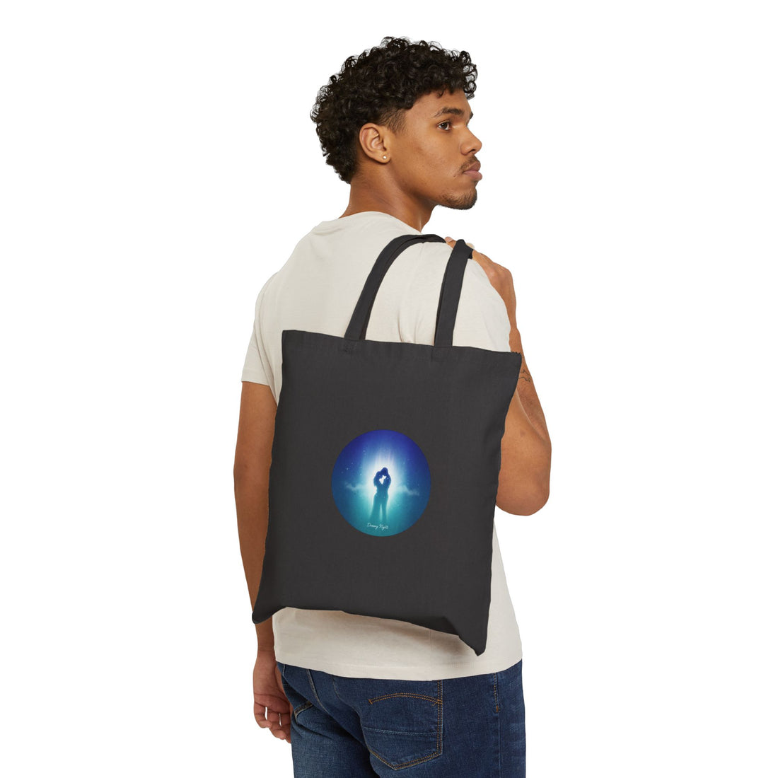 Afterlight Nightscape Tote | Luminous Silhouette Canvas Tote