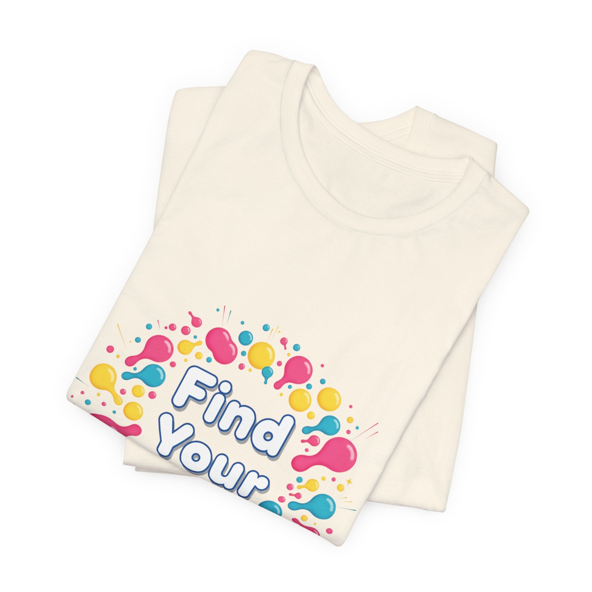 Find Your Joy T-Shirt | Dopamine Decor, Neon Gradient Squiggle Art