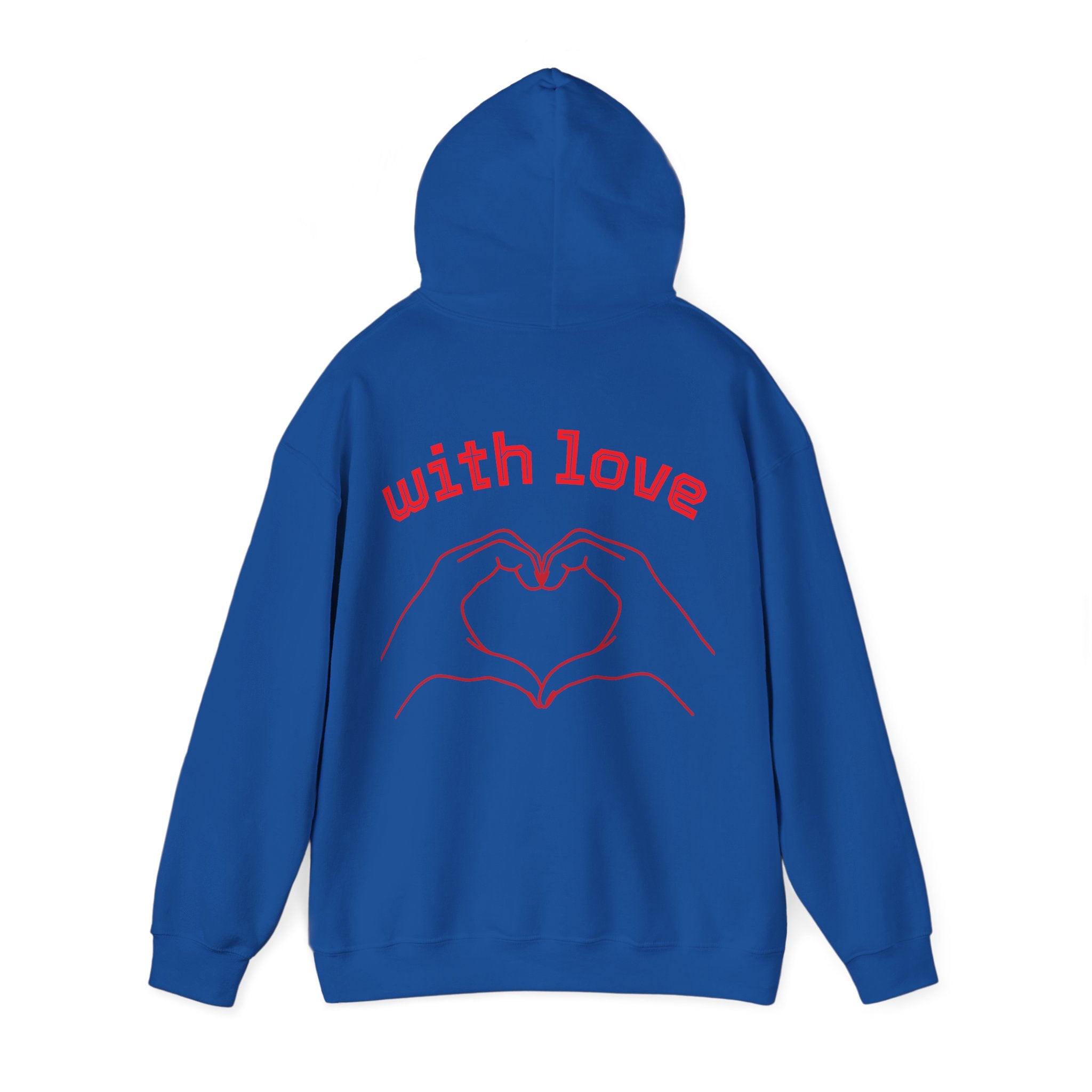 Heartfelt Love Hoodie, Unisex Hooded Sweatshirt for Couples, Valentine's Day Gift, Cozy Love Wear, Cute Friendship Sweatshirt - Goat Corp