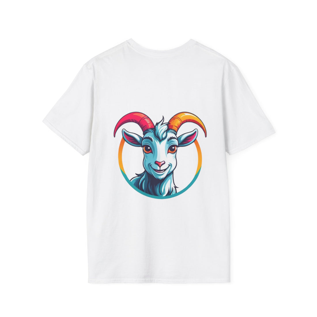 Colorful Goat Design Unisex T-Shirt, Cute Animal Tee, Gift for Goat Lovers, Birthday Shirt, Rainbow Animal Apparel, Fun Casual Outfit - Goat Corp