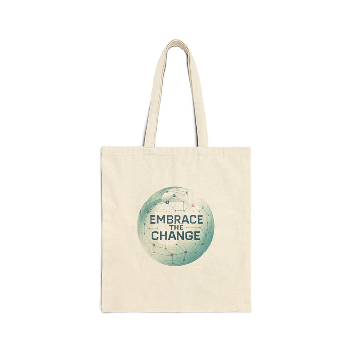 Embrace the Change Canvas Tote Bag — Eco-Friendly Reusable Market Bag