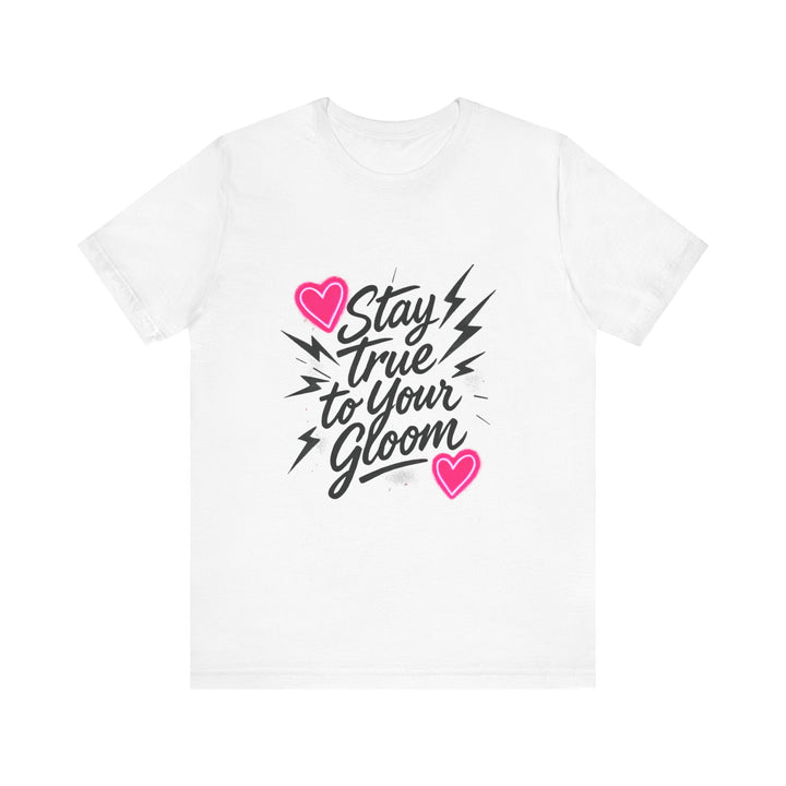 Stay True To Your Gloom T-Shirt — Heart & Lightning Retro Graphic Tee