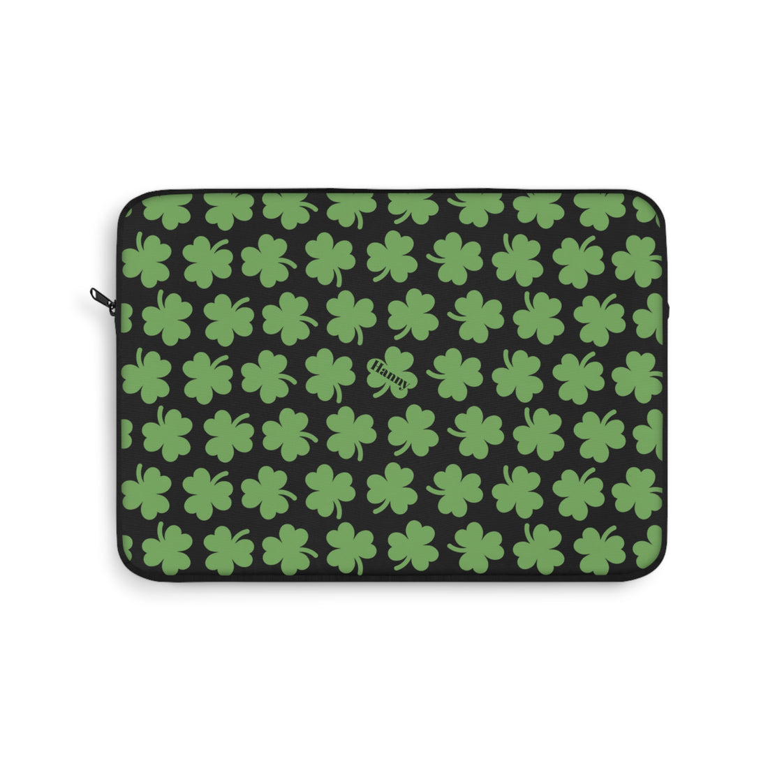 St. Patrick's Day Laptop Sleeve, Shamrock Green Tech Case, Holiday Gift, Computer Bag, Stylish Accessory - Goat Corp
