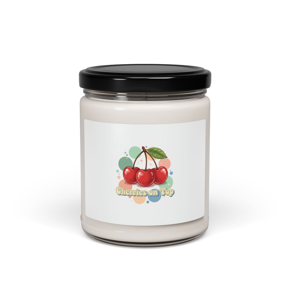 Cherry Design Soy Candle | Retro Kawaii Fruit Motif