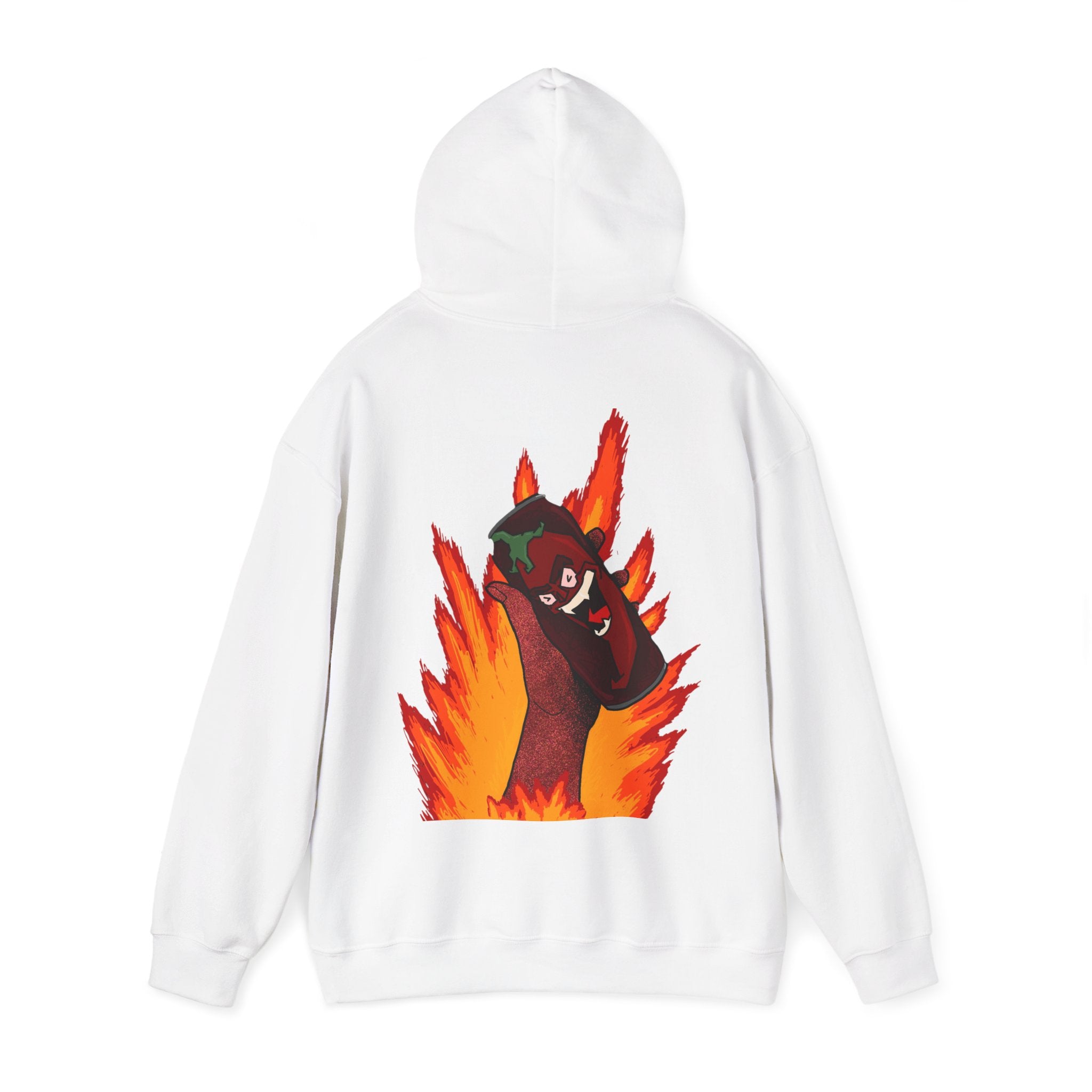 Stylish Unisex Graphic Hoodie, Cozy Fire Design Sweatshirt, Gift for Him & Her, Casual Everyday Wear, Perfect for Fall & Winter - Goat Corp