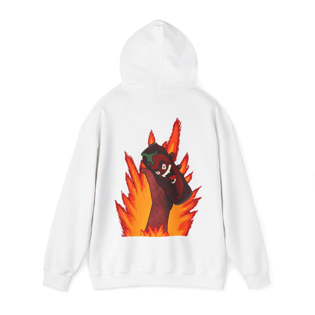 Stylish Unisex Graphic Hoodie, Cozy Fire Design Sweatshirt, Gift for Him & Her, Casual Everyday Wear, Perfect for Fall & Winter - Goat Corp