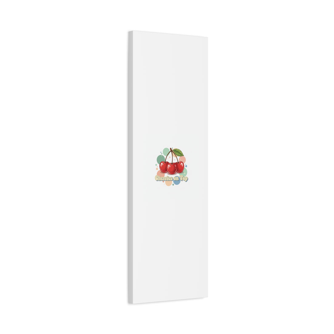 Cherries on Top Canvas | Retro Kawaii Fruit Wall Art