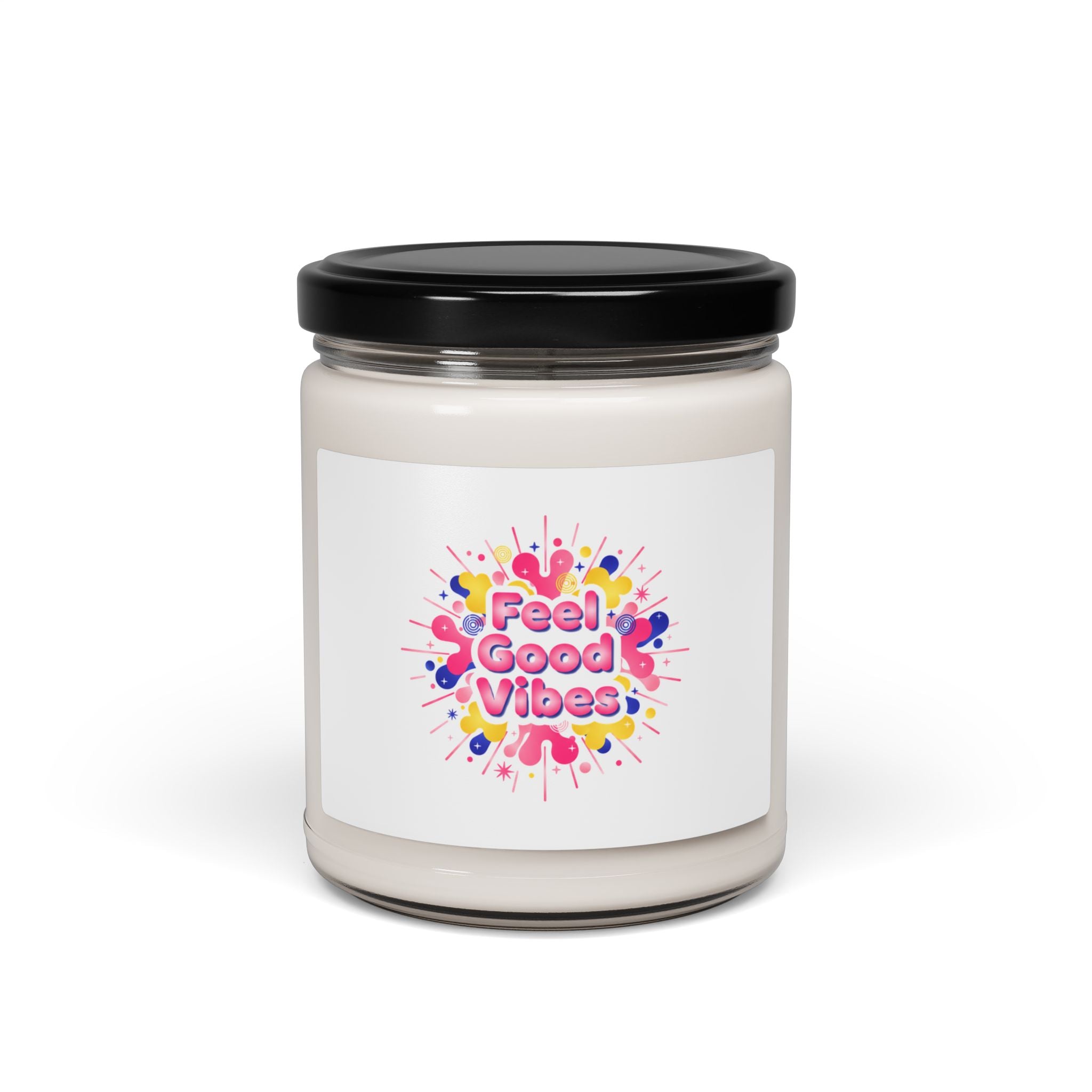 Feel Good Vibes Candle | Dopamine Decor, Neon Gradient Soy Jar