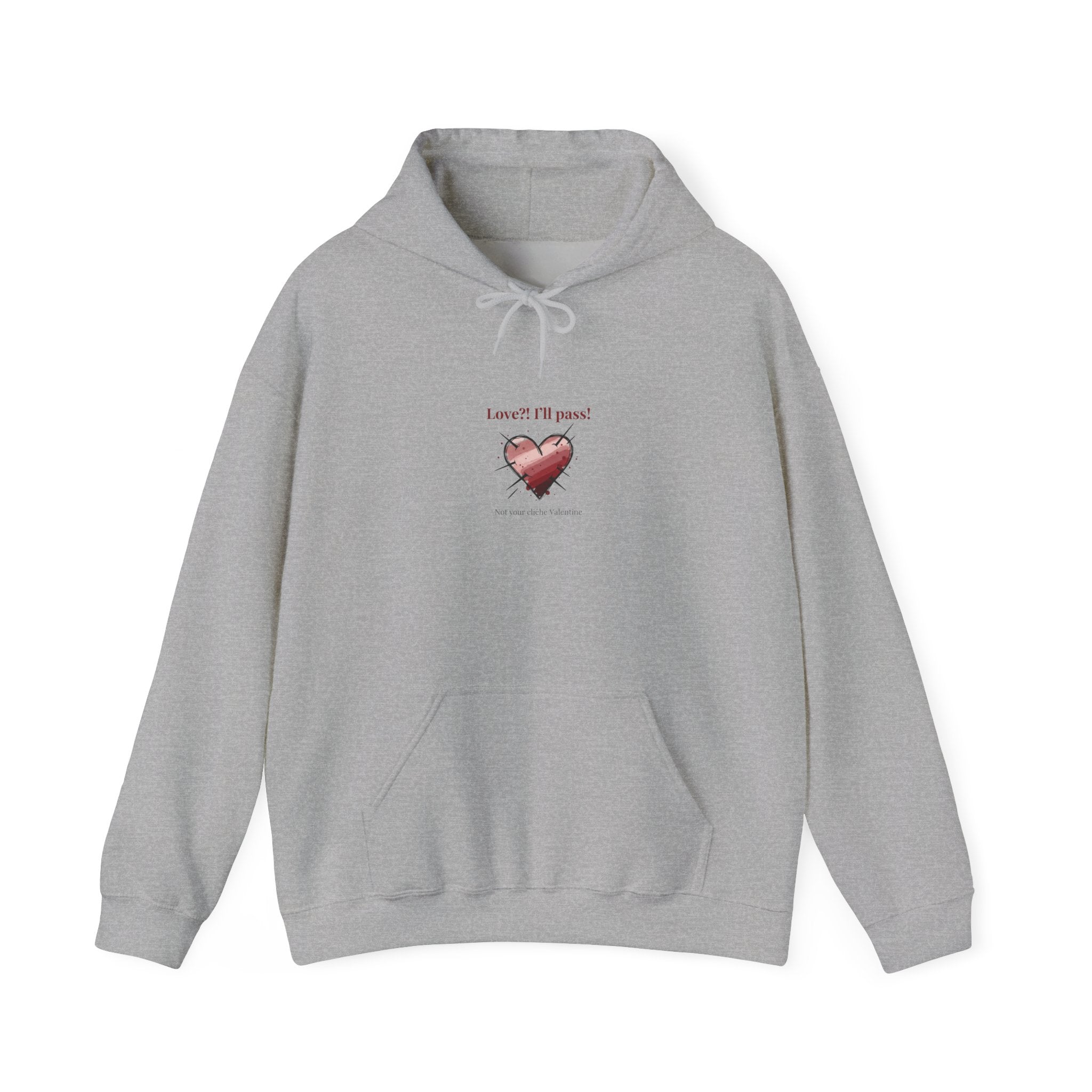 Snarky Broken Heart hoodie | Anti Valentine, Edgy Heart Graphic