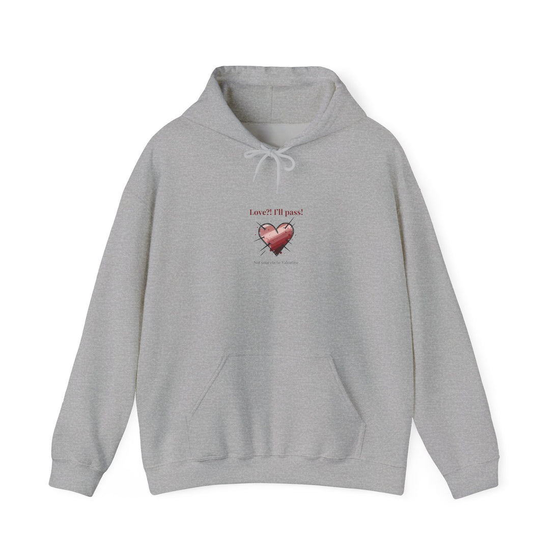 Snarky Broken Heart hoodie | Anti Valentine, Edgy Heart Graphic