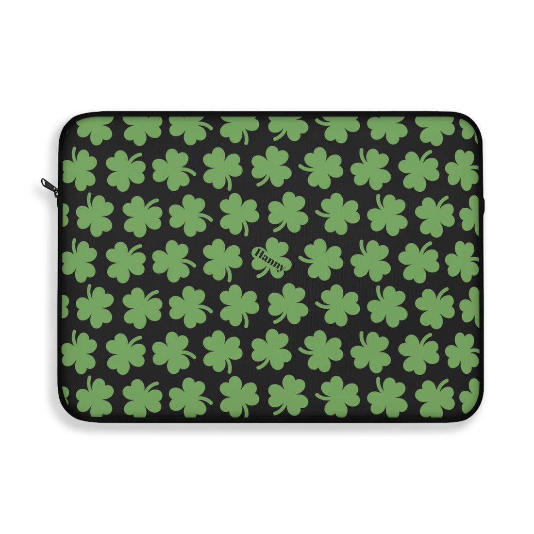 St. Patrick's Day Laptop Sleeve, Shamrock Green Tech Case, Holiday Gift, Computer Bag, Stylish Accessory - Goat Corp