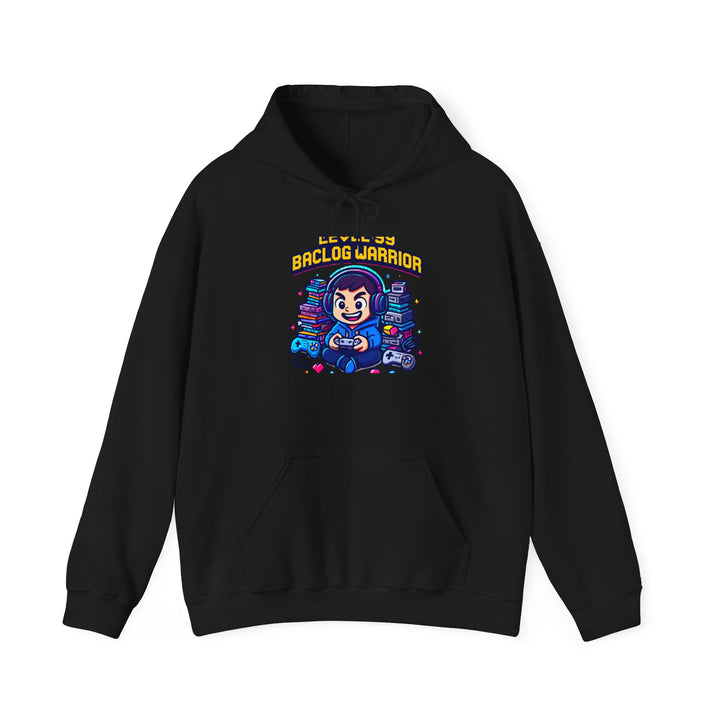 Hoodie — 'Baclog Warrior' Gaming Retro Hoodie (Gamer Console Design)