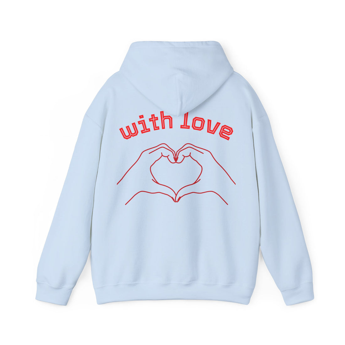 Heartfelt Love Hoodie, Unisex Hooded Sweatshirt for Couples, Valentine's Day Gift, Cozy Love Wear, Cute Friendship Sweatshirt - Goat Corp