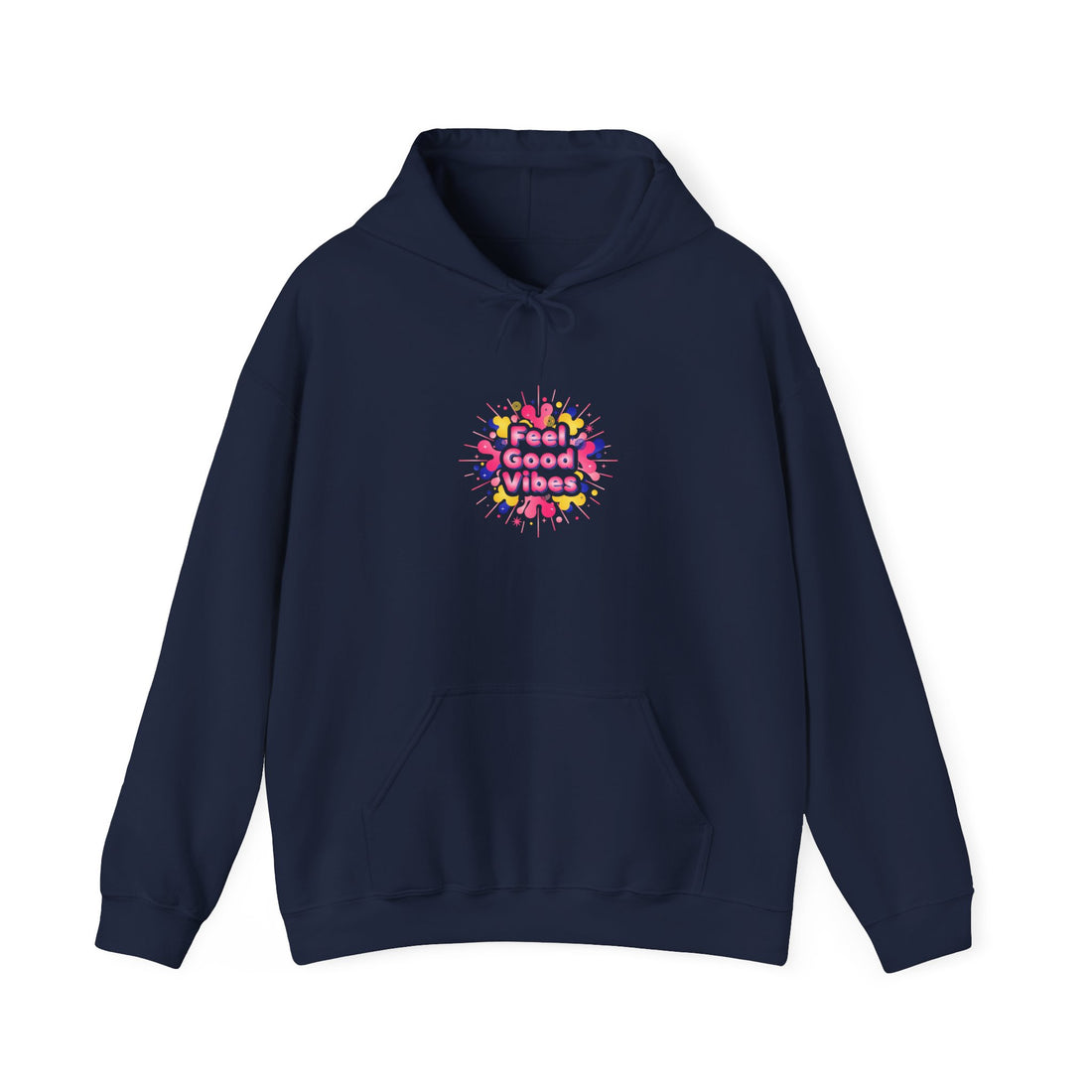 Good Vibes Neon Squiggle Hoodie | dopamine items, bright gradient print