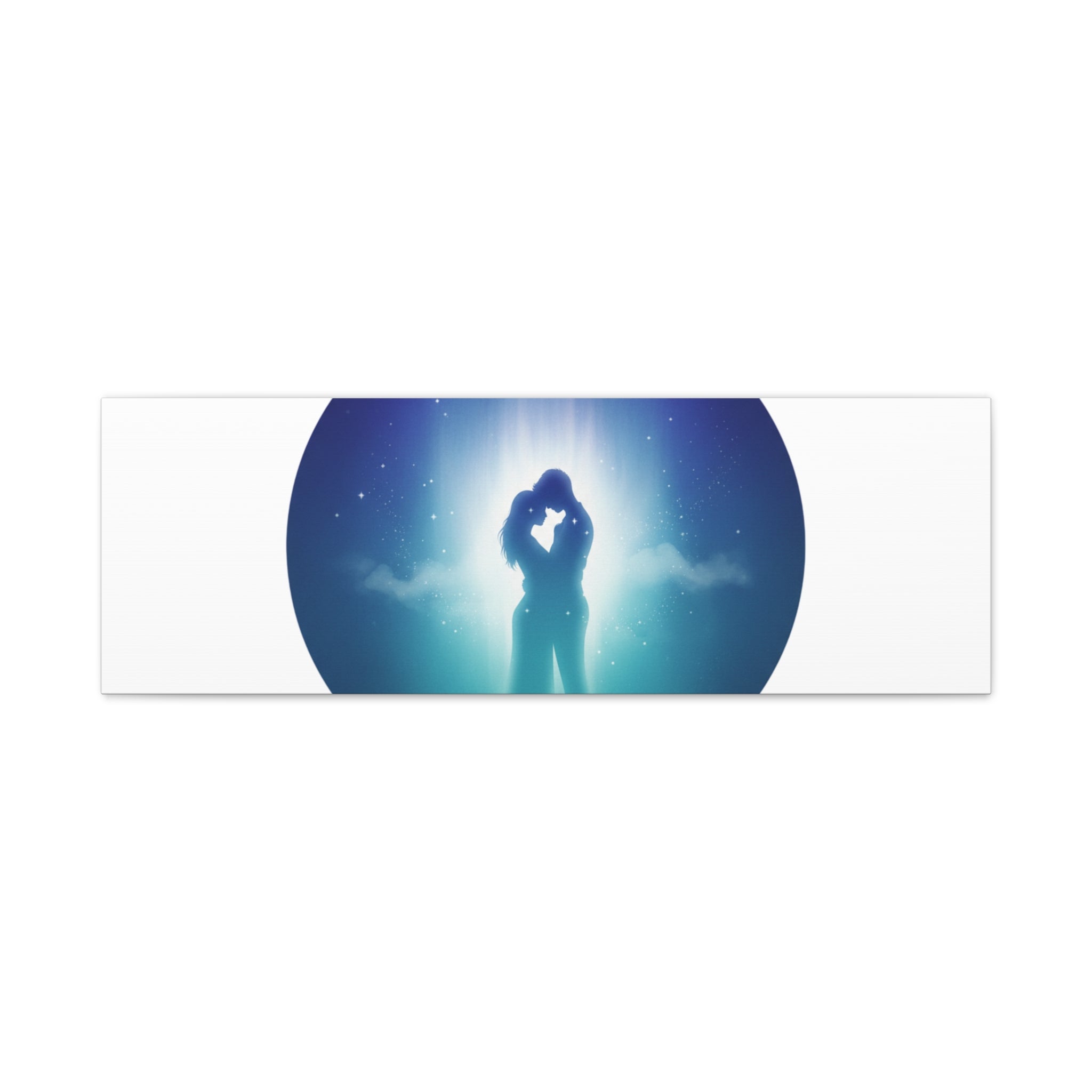 Dreamy Nightscape Canvas | Afterlight Atmospheric Print, Luminous Night Bloom