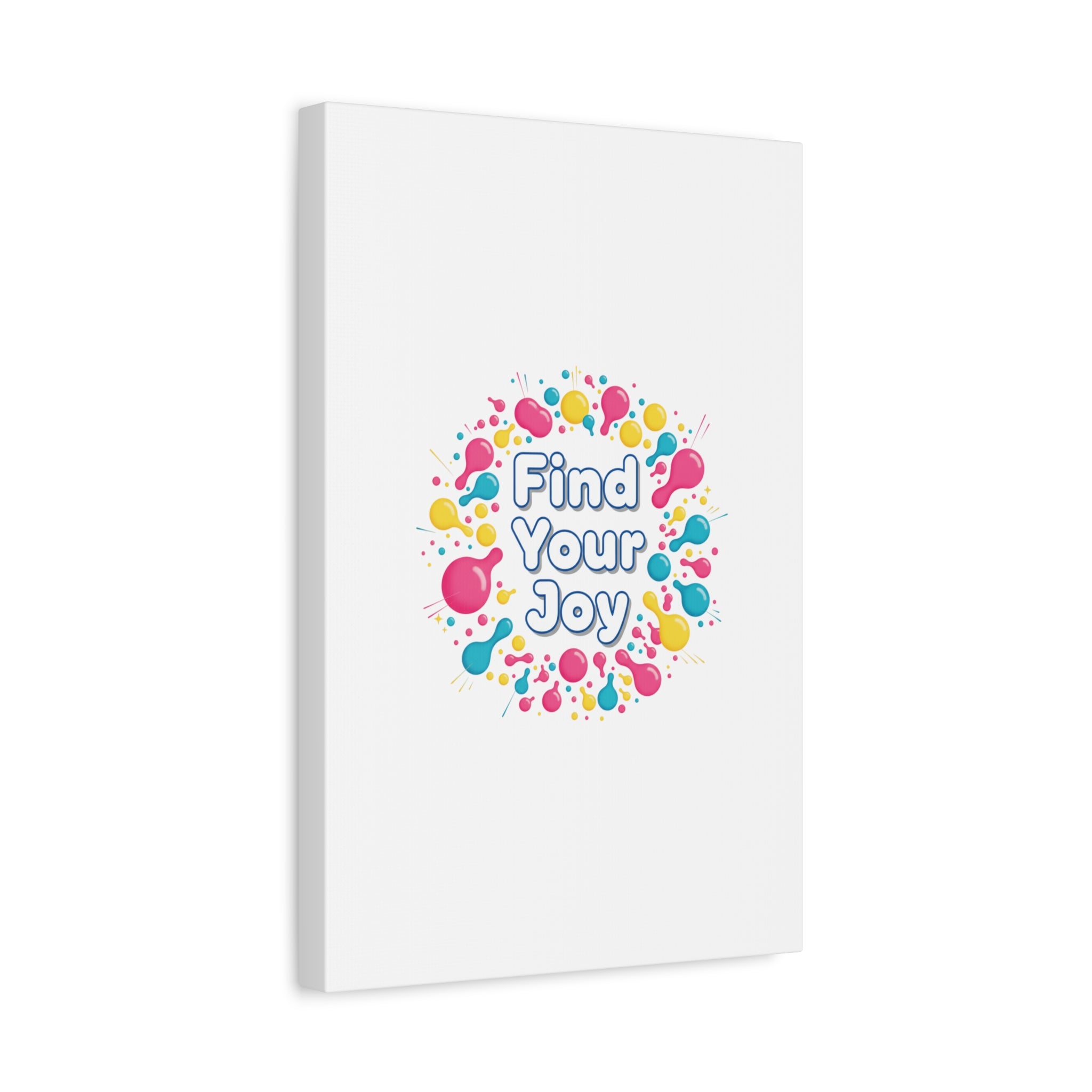 Find Your Joy Canvas | Dopamine Decor, Neon Gradient Squiggle Art