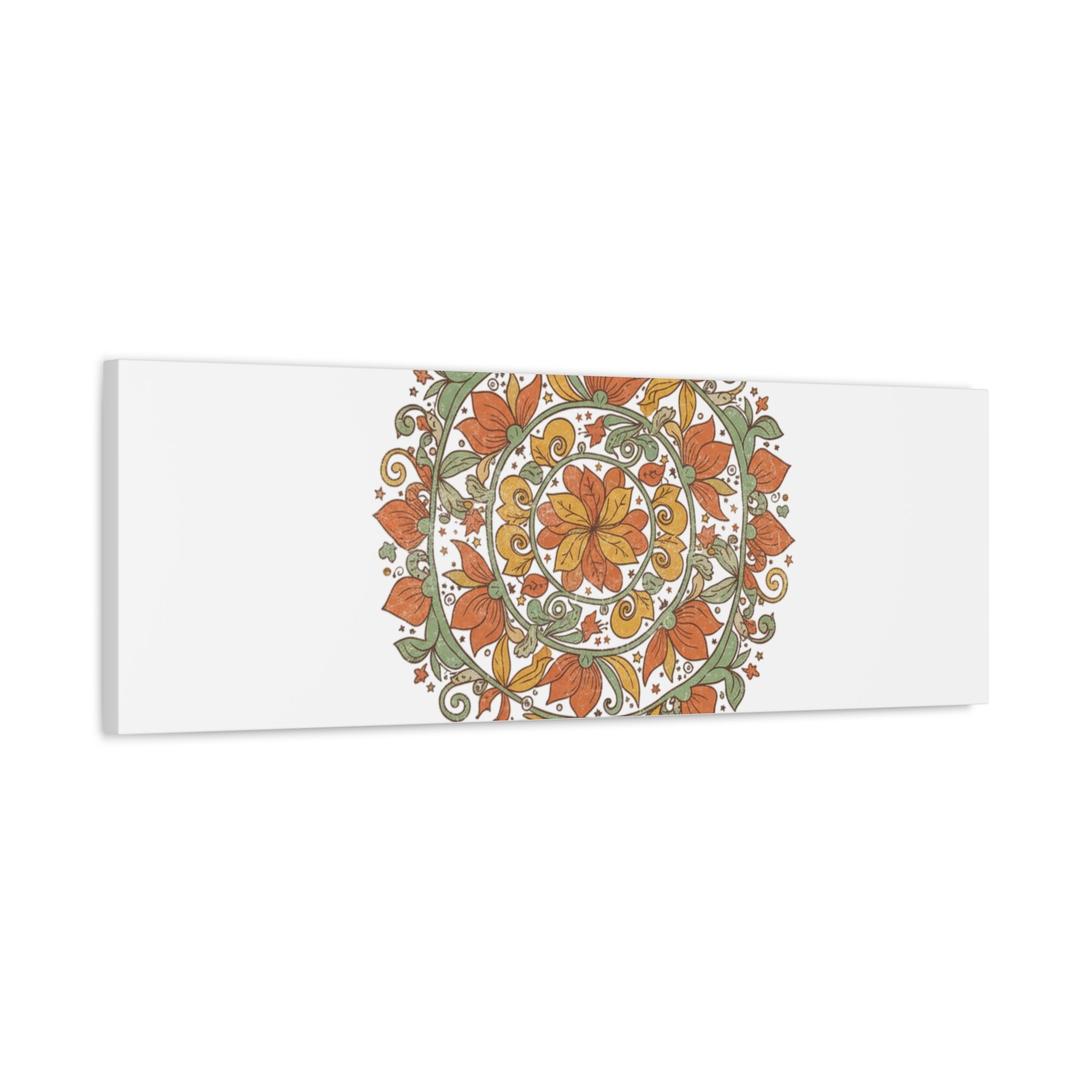 Stay Wild Mandala Canvas, Boho Paisley Wall Art | Artisanal Boho Print