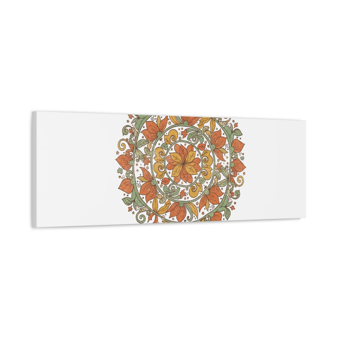 Stay Wild Mandala Canvas, Boho Paisley Wall Art | Artisanal Boho Print