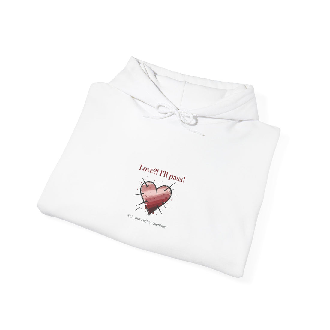 Snarky Broken Heart hoodie | Anti Valentine, Edgy Heart Graphic