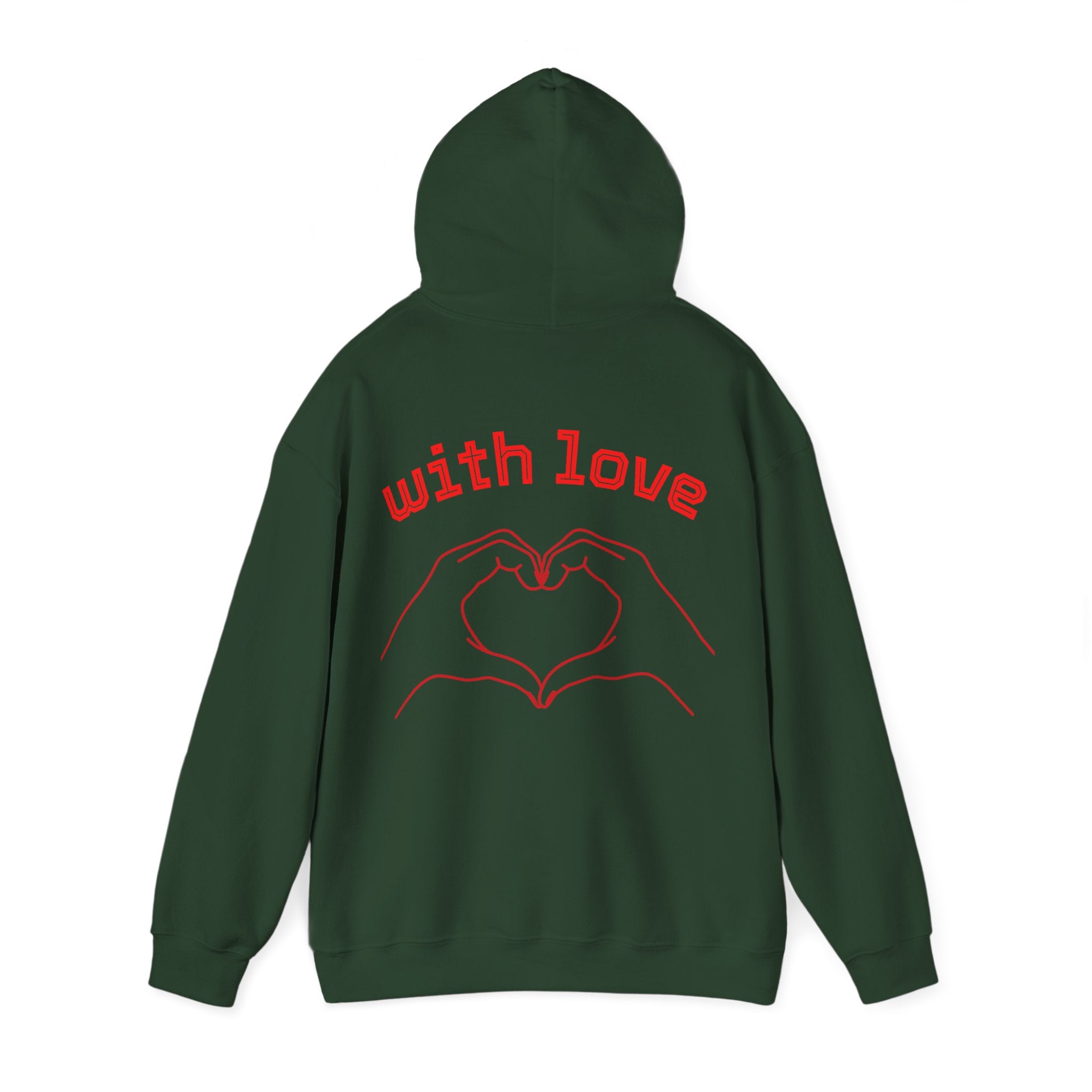 Heartfelt Love Hoodie, Unisex Hooded Sweatshirt for Couples, Valentine's Day Gift, Cozy Love Wear, Cute Friendship Sweatshirt - Goat Corp