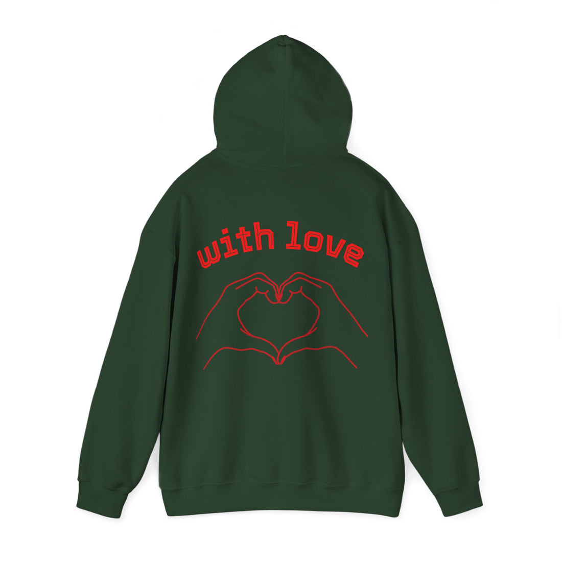 Heartfelt Love Hoodie, Unisex Hooded Sweatshirt for Couples, Valentine's Day Gift, Cozy Love Wear, Cute Friendship Sweatshirt - Goat Corp