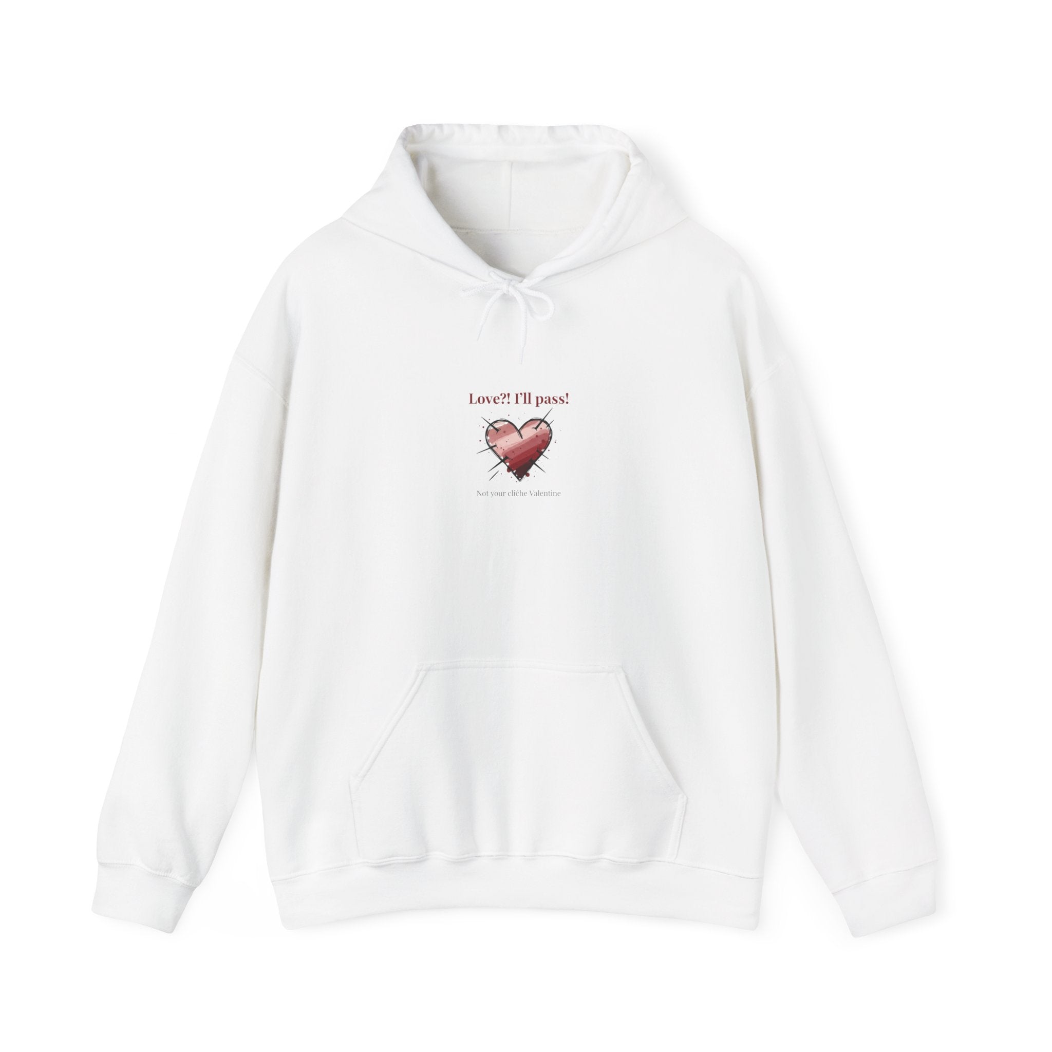 Snarky Broken Heart hoodie | Anti Valentine, Edgy Heart Graphic