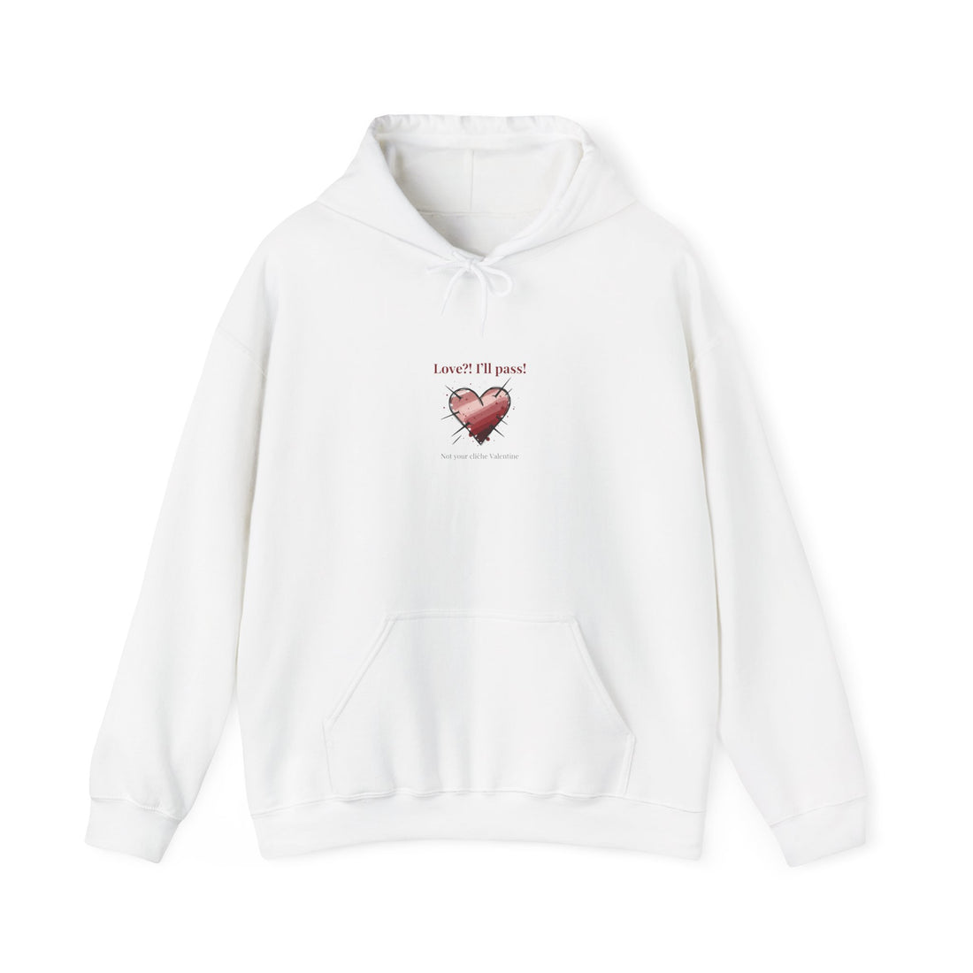 Snarky Broken Heart hoodie | Anti Valentine, Edgy Heart Graphic
