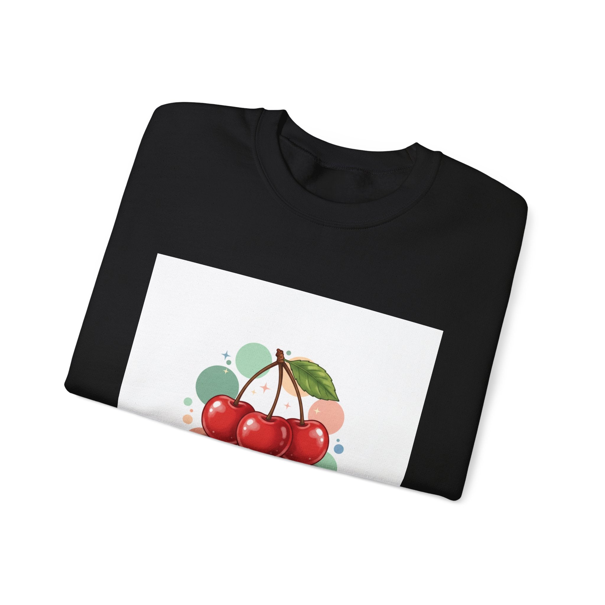 Cherries on Top Sweatshirt | vintage cherry kawaii fruit graphic