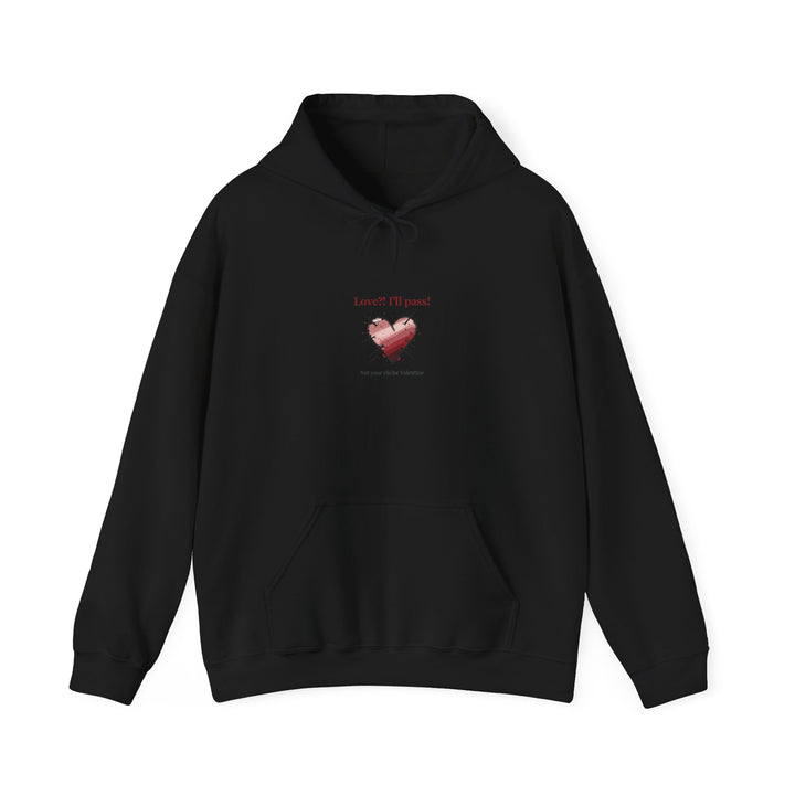 Snarky Broken Heart hoodie | Anti Valentine, Edgy Heart Graphic