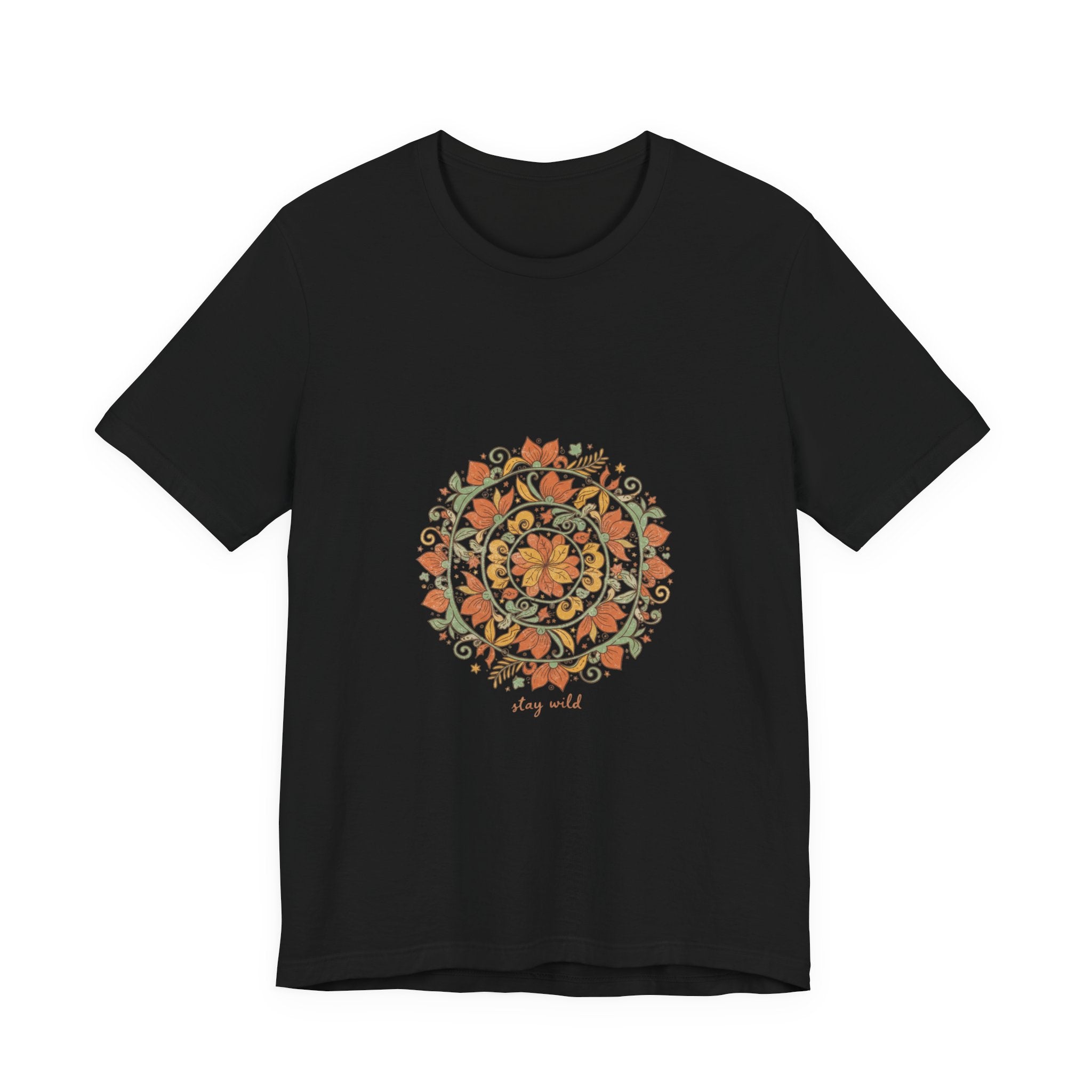 Mandala Paisley Sunburst Tee | Boho tapestry shirt, vintage paisley design