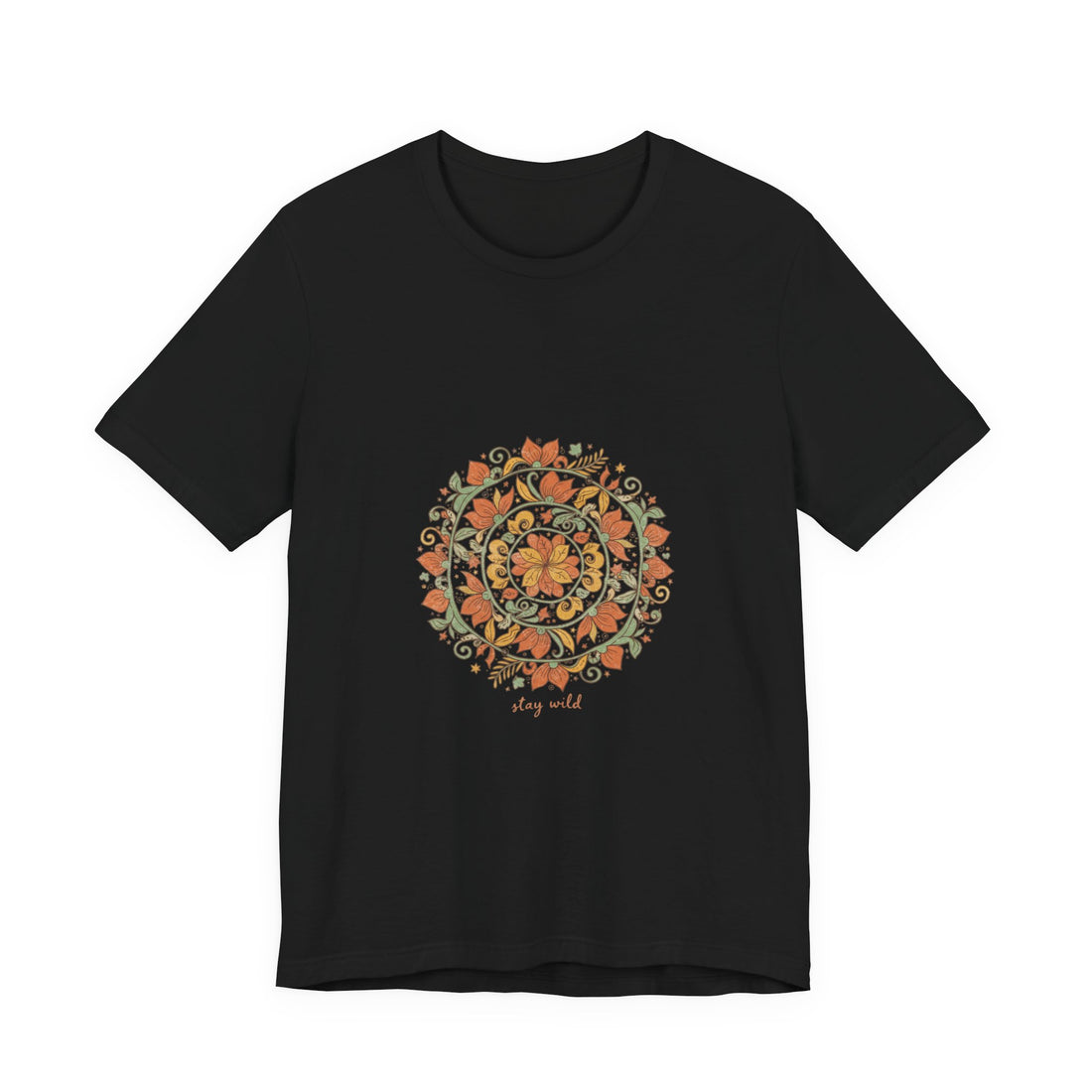 Mandala Paisley Sunburst Tee | Boho tapestry shirt, vintage paisley design