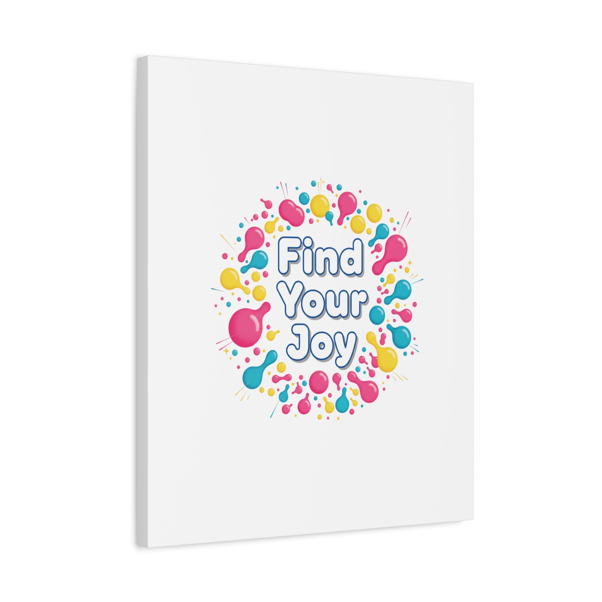Find Your Joy Canvas | Dopamine Decor, Neon Gradient Squiggle Art