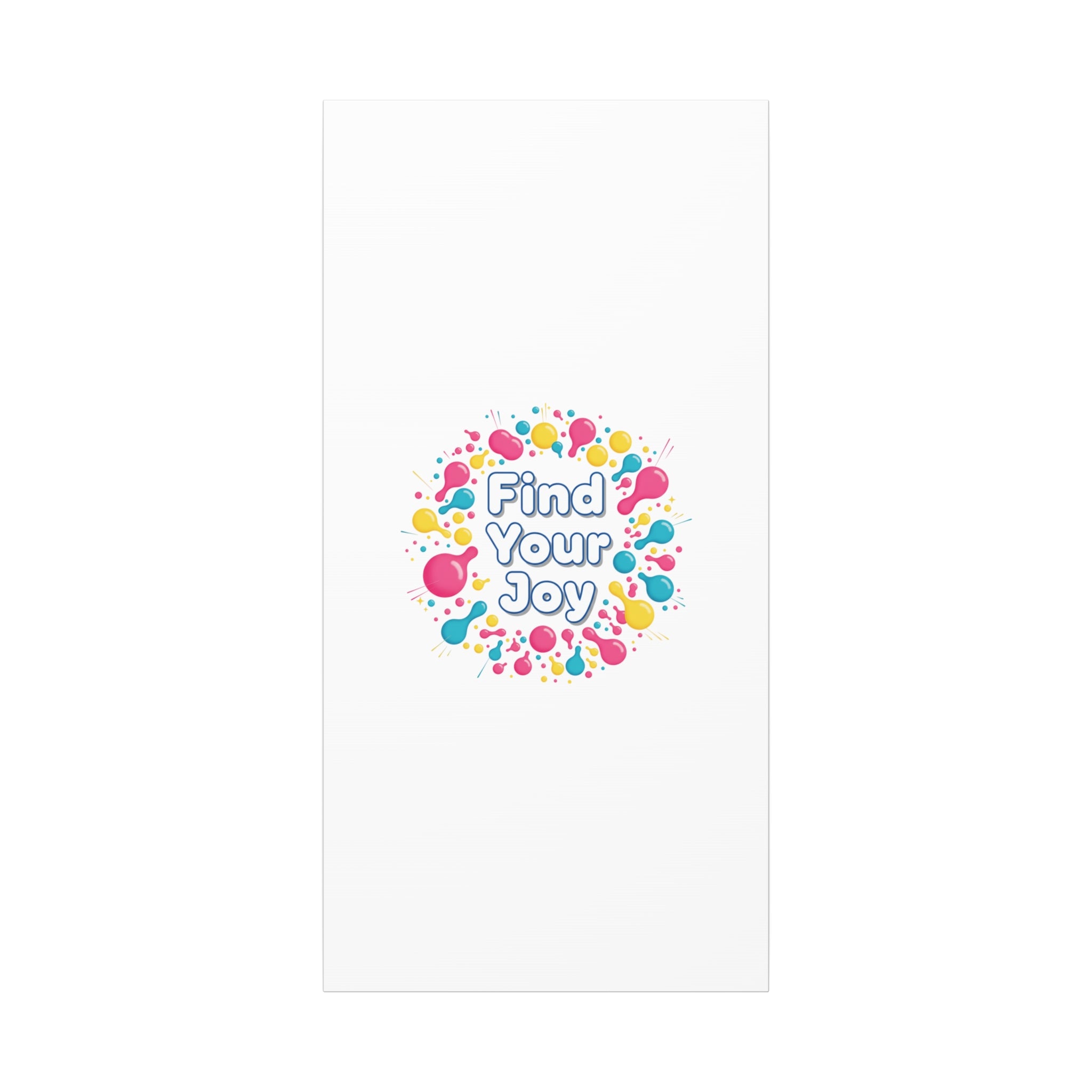 Find Your Joy Canvas | Dopamine Decor, Neon Gradient Squiggle Art