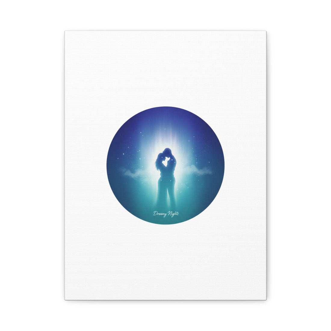 Dreamy Nightscape Canvas | Afterlight Atmospheric Print, Luminous Night Bloom