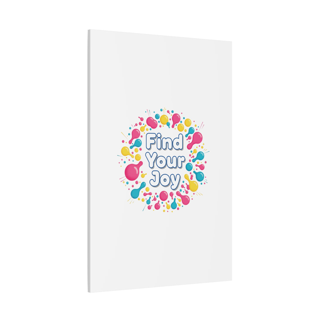 Find Your Joy Canvas | Dopamine Decor, Neon Gradient Squiggle Art