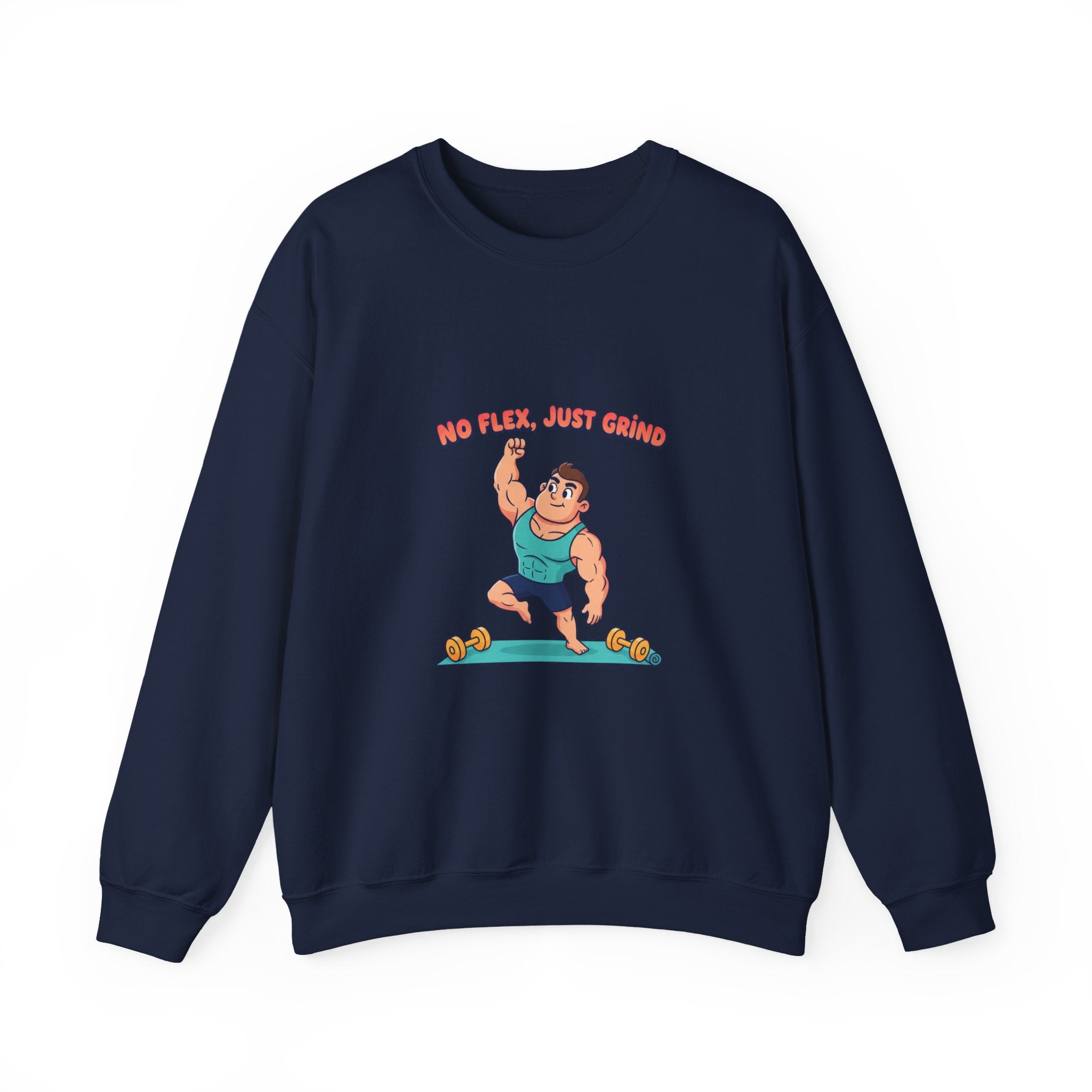 No Flex Just Trying Sweatshirt | gymtimidation, start small fitness