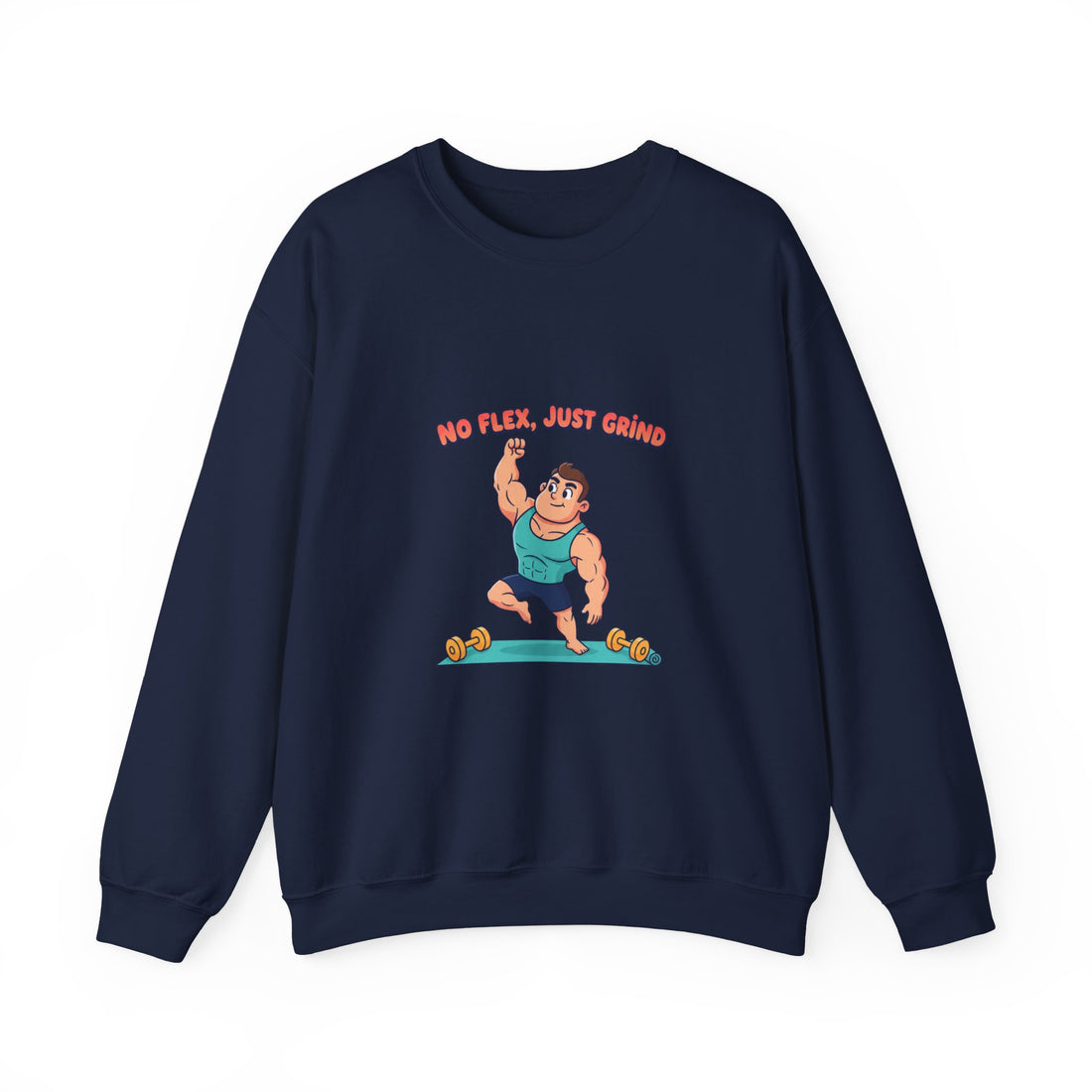 No Flex Just Trying Sweatshirt | gymtimidation, start small fitness