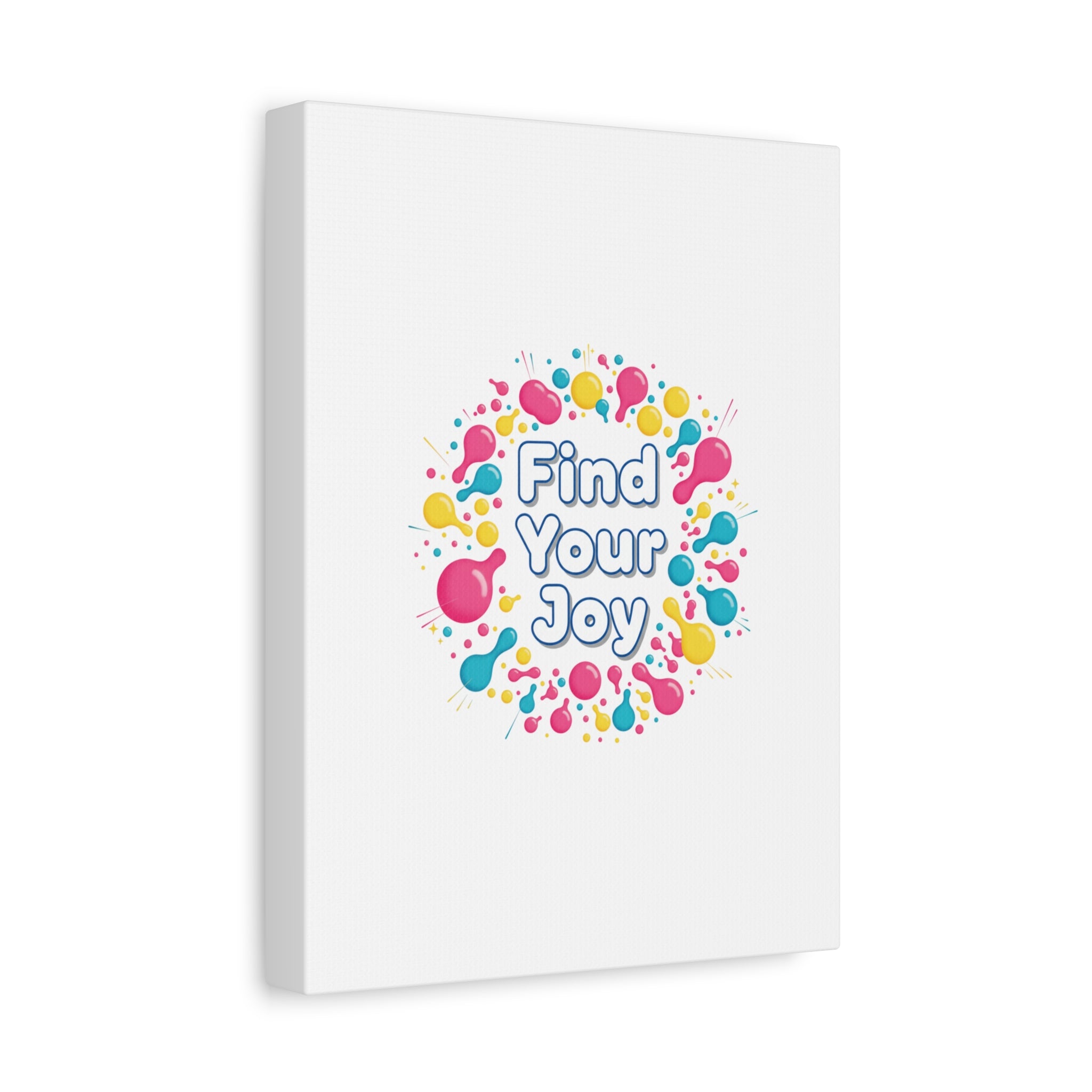 Find Your Joy Canvas | Dopamine Decor, Neon Gradient Squiggle Art