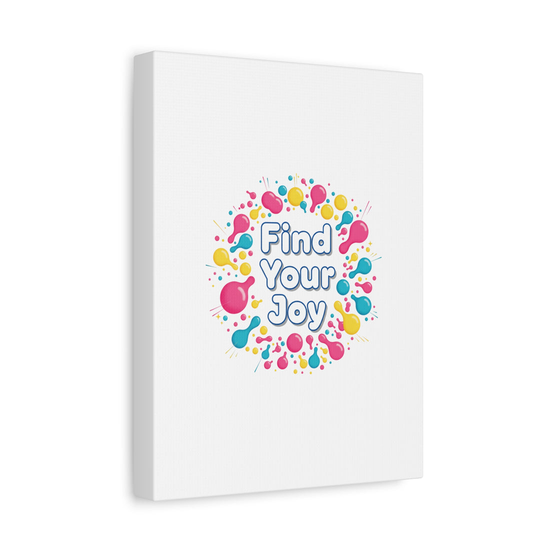 Find Your Joy Canvas | Dopamine Decor, Neon Gradient Squiggle Art