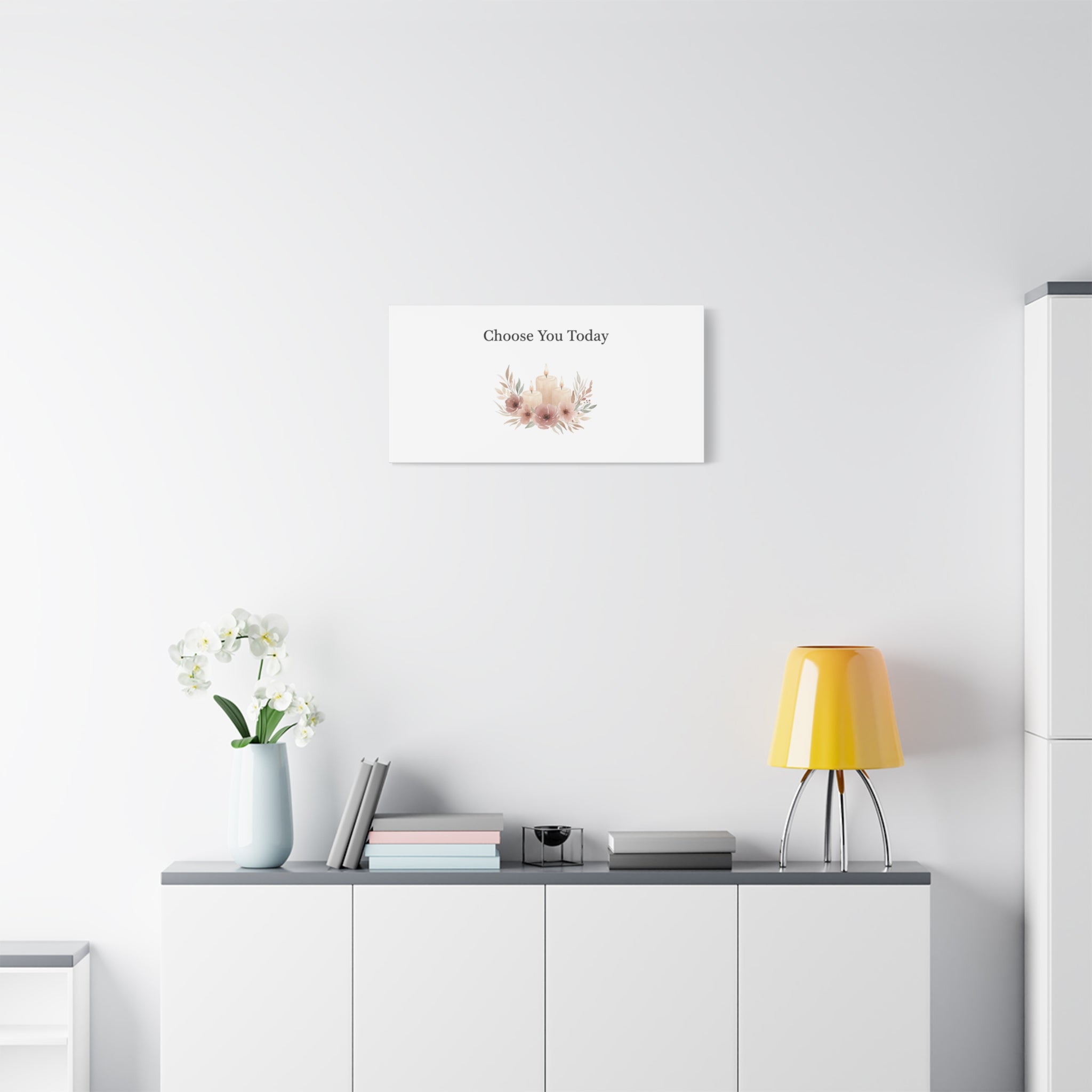 Choose You Today Canvas | Self-Love Valentine, Self Care Wall Art
