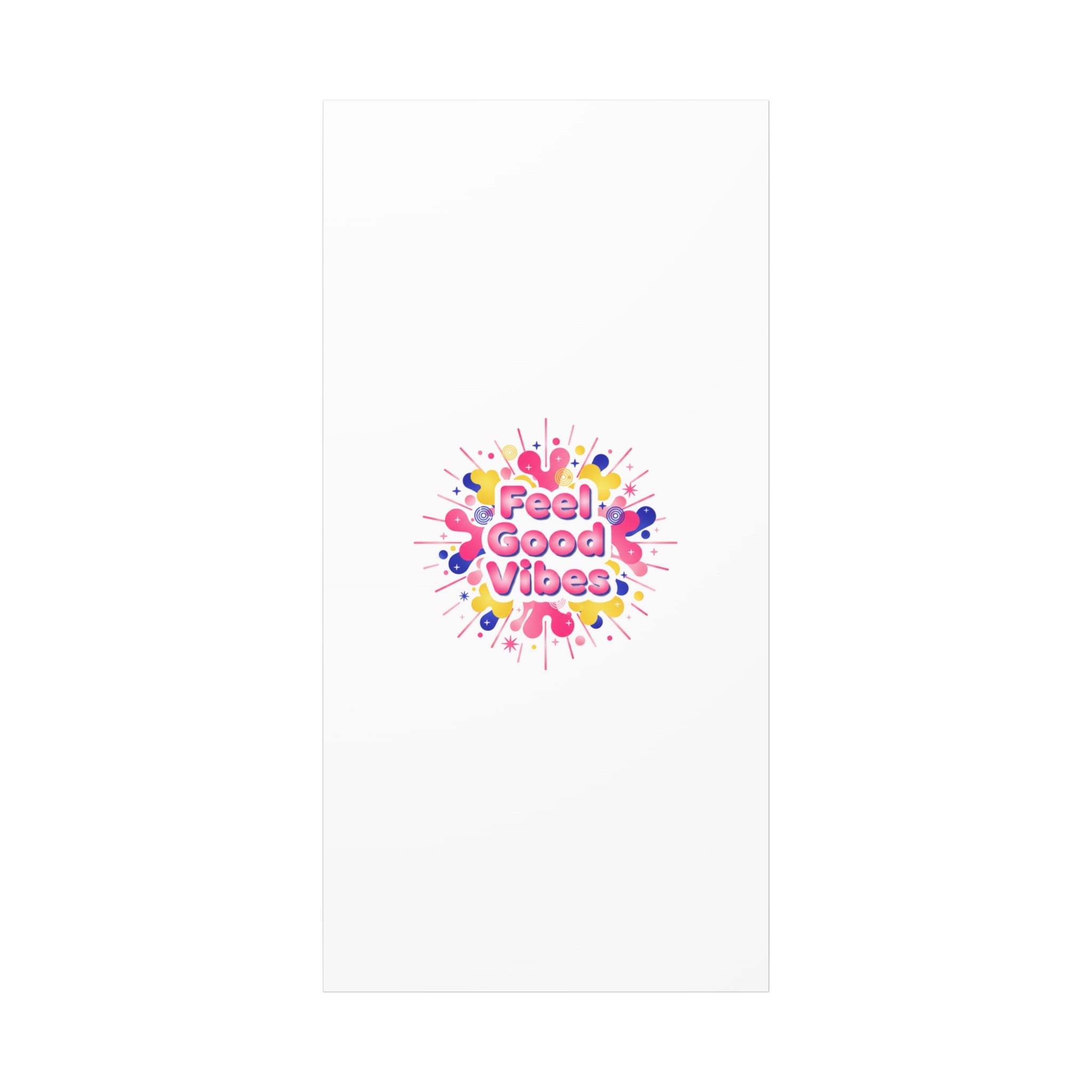 Feel Good Vibes Canvas | Dopamine Decor, Neon Gradient Squishy Art