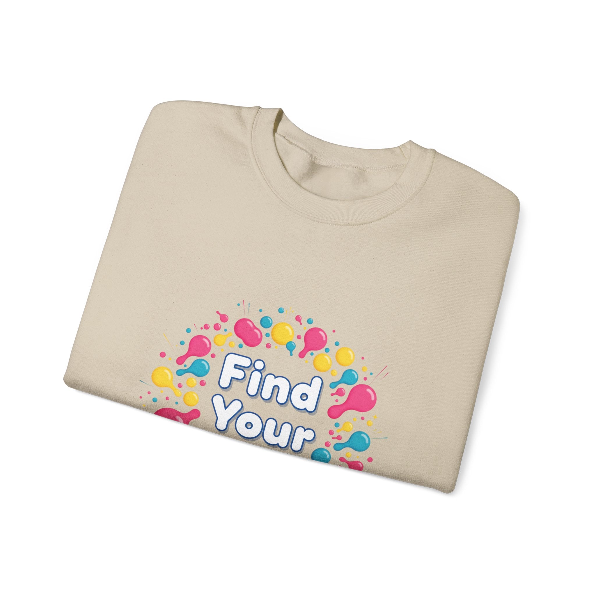 Find Your Joy Sweatshirt | dopamine decor, neon squiggle art