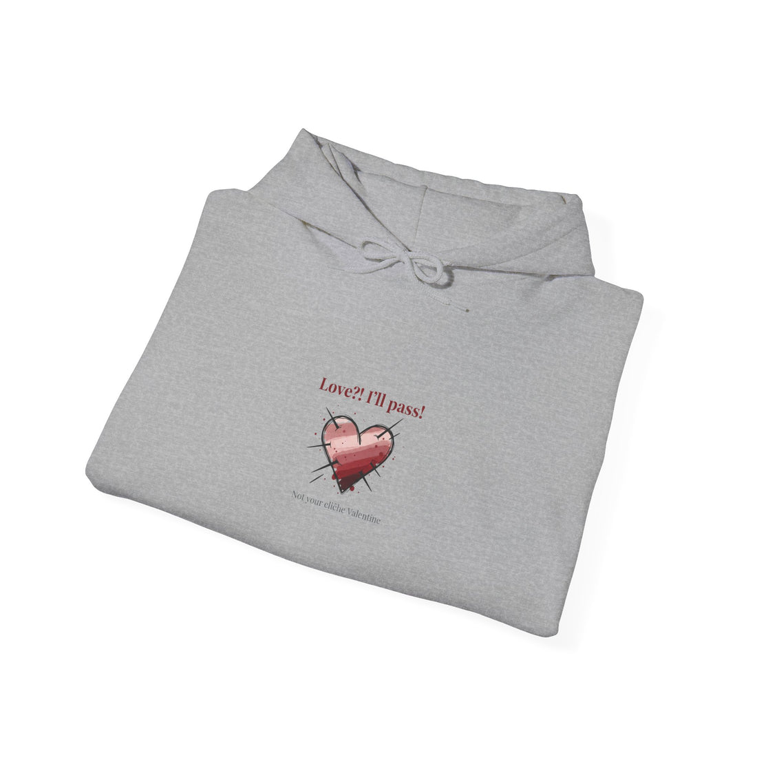 Snarky Broken Heart hoodie | Anti Valentine, Edgy Heart Graphic