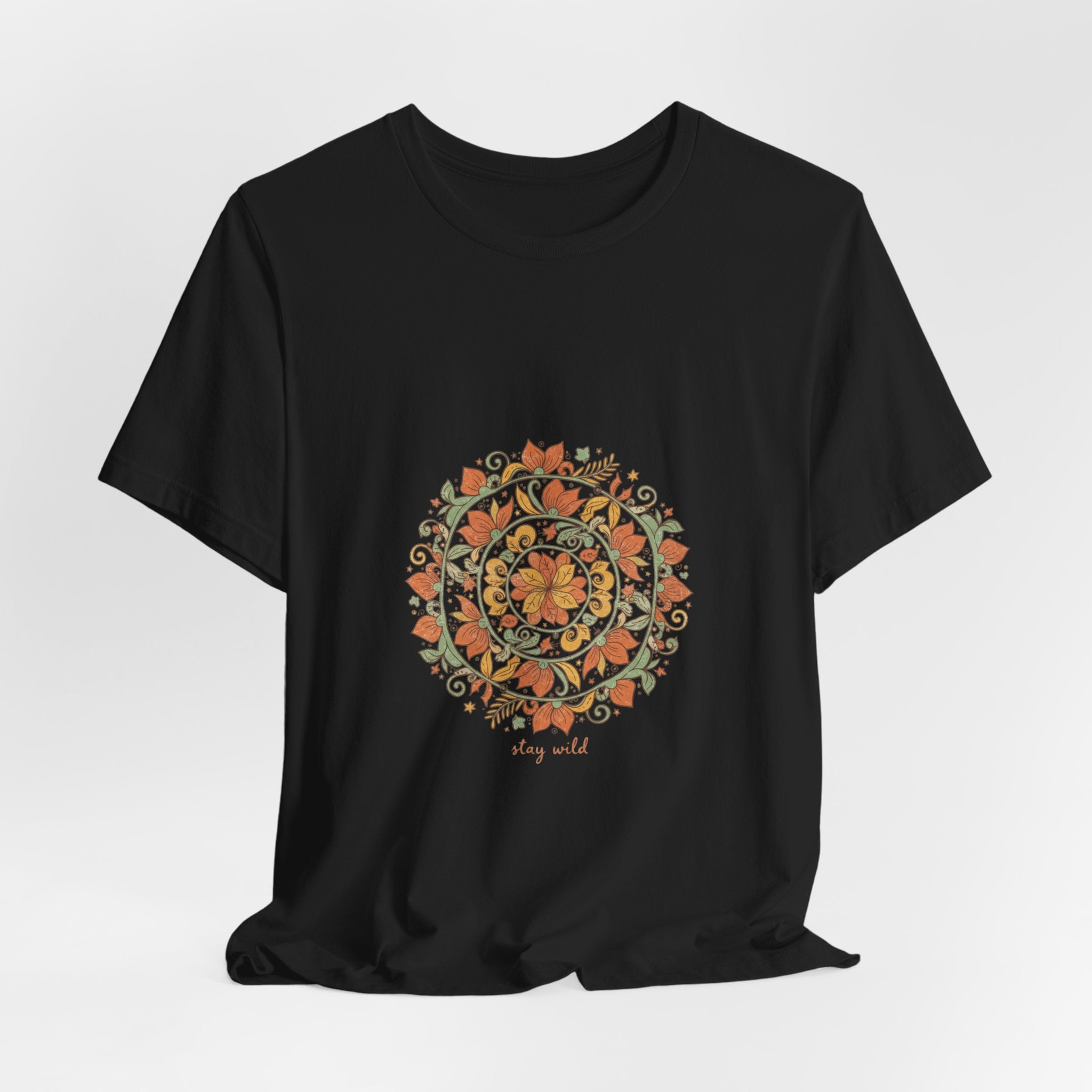 Mandala Paisley Sunburst Tee | Boho tapestry shirt, vintage paisley design